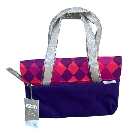 STM purple pink "GRACE" deluxe laptop sleeve bag NEW (fits 13 inch screen) - Picture 9 of 9